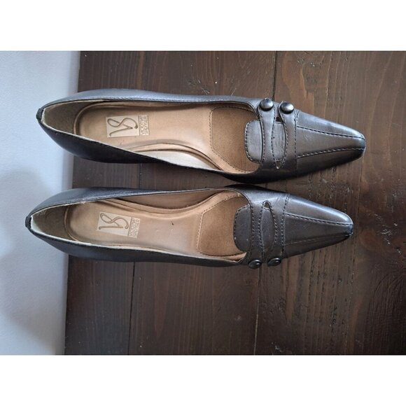 Victoria Spencer Black Leather "Sara Lee" Pumps/Pre-owned. Sz. 8.5M EUC - Picture 6 of 9